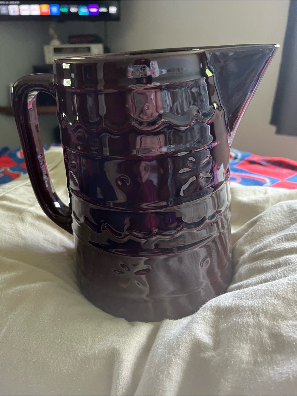 Marcrest Stoneware Pitcher - Picture 3 of 6